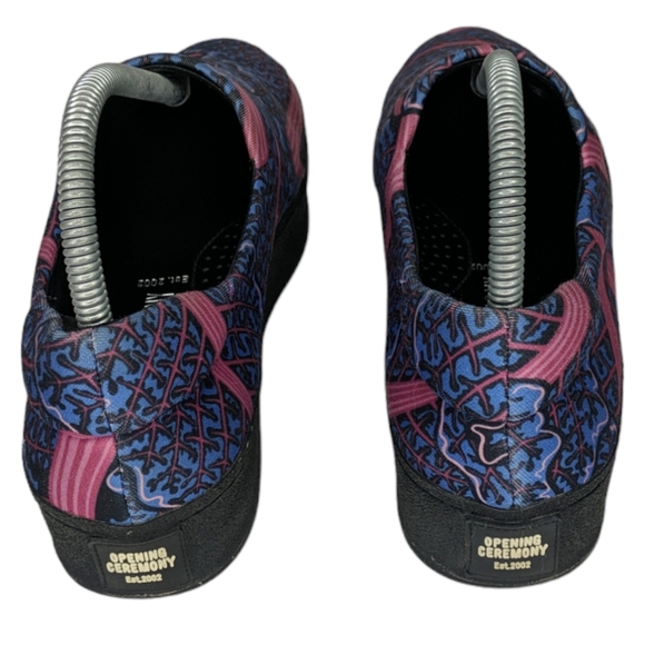 Opening Ceremony Blue/Pink/Purple Printed Platform Slip On Size 39 - Picture 4 of 10